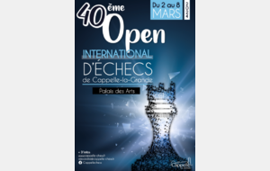 40ème Open International d'échecs de Cappelle-la-Grande, 02-08/03/2024