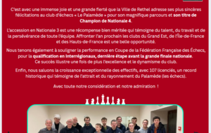 Article sur facebook de la Ville de Rethel, avril 2025