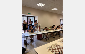 Les joueuses de la simultanée