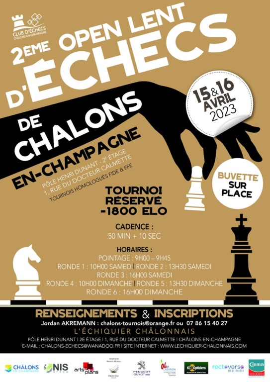 2ème Open lent, Châlons en Champagne