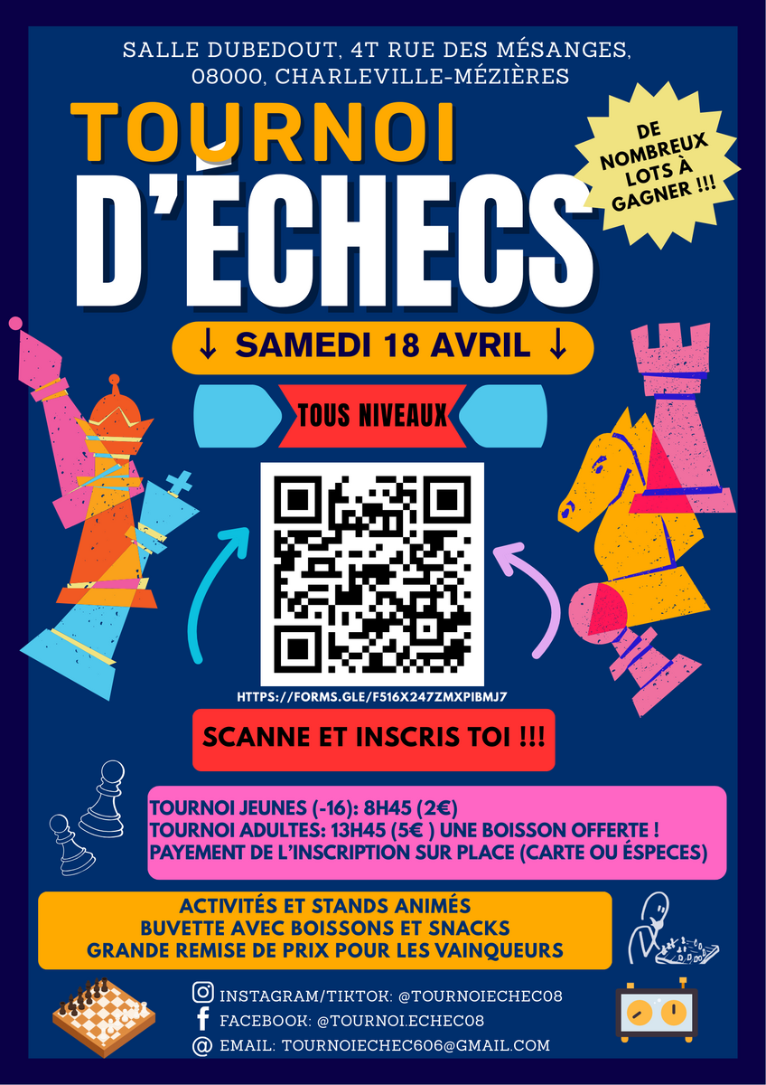 Tournoi d'échecs à Charleville