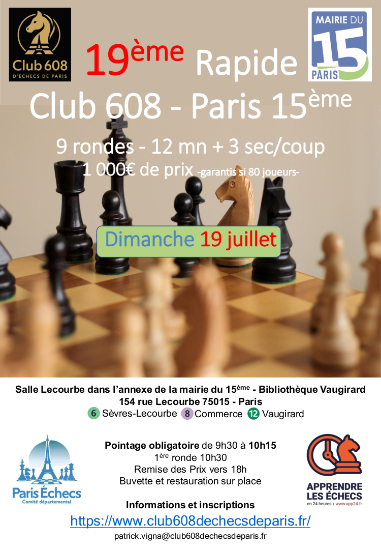 19ème Rapide Club 608 - Paris 15ème