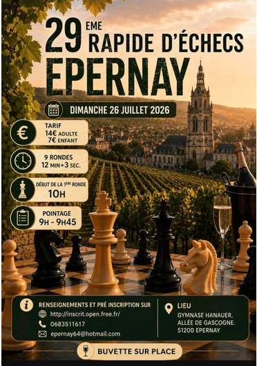 29ème rapide d'échecs - Epernay
