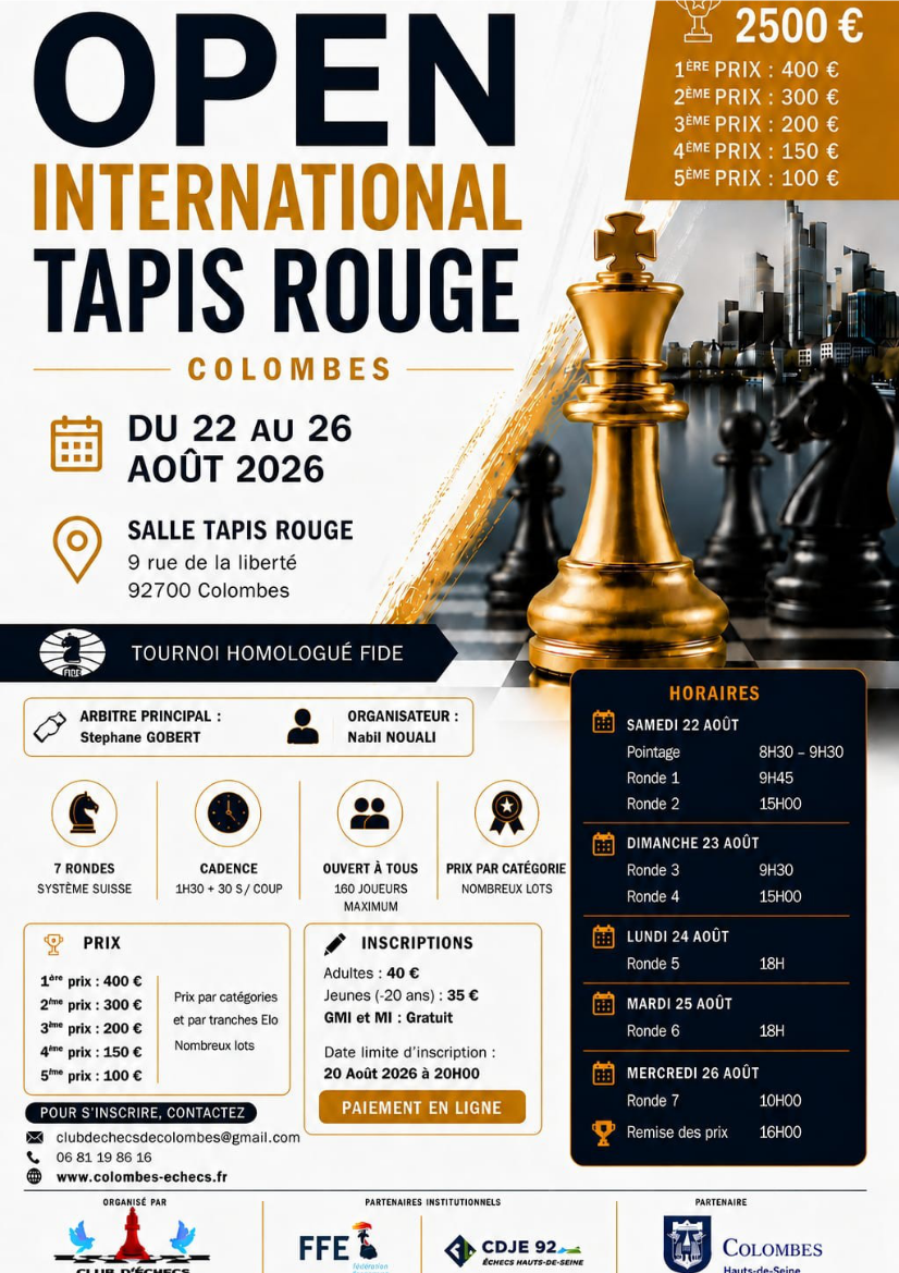 Open International Tapis Rouge