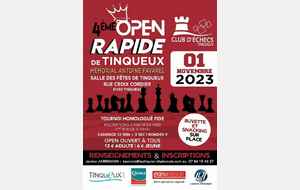 4ème Open Rapide de Tinqueux - Mémorial Antoine Favarel