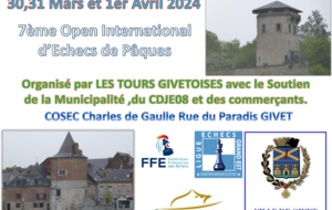 7ème Open International d’Echecs de Pâques de Givet