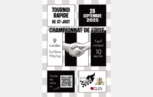 15ème Tournoi Rapide de Saint Just en Chaussée