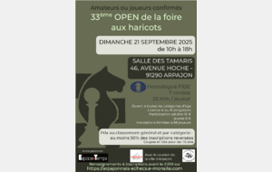 33ème Open Arpajonnais de la foire aux haricots