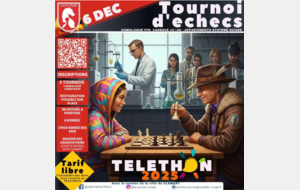 Tournoi Echecs du Cavalier Rouge - Telethon 2025