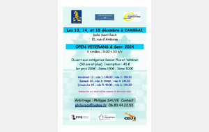 Open Vétérans et Seniors plus - Cambrai