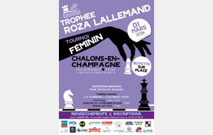 Trophée Roza Lallemand Phase qualificative ZID CHA