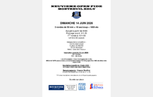 9ème Open Fide de Montreuil