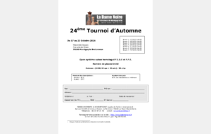 24ème Tournoi d'automne de Montigny