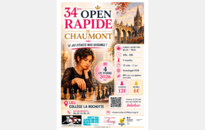 34ème Open rapide de Chaumont