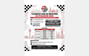 Tournoi FIDE de rentrée du Philidor