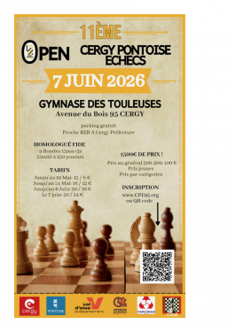 11ème Open Rapide de Cergy-Pontoise