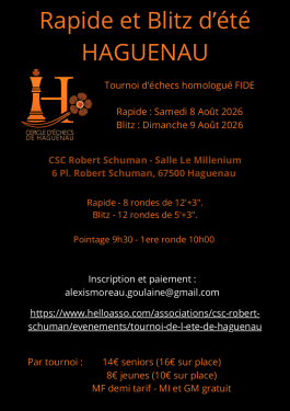 Rapide de l'été de Haguenau