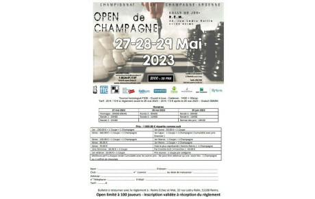 Open de Champagne, Reims, 27-29/05/2023