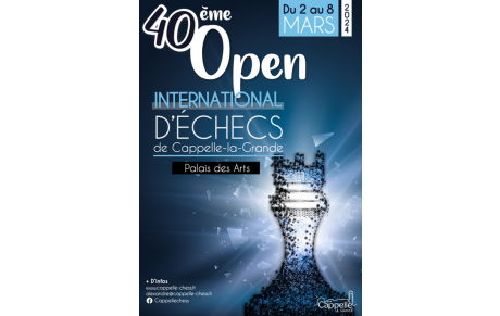40ème Open International d'échecs de Cappelle-la-Grande, 02-08/03/2024