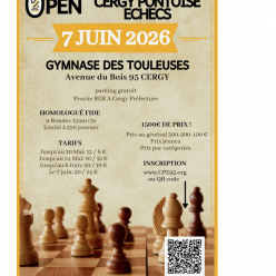 11ème Open Rapide de Cergy-Pontoise