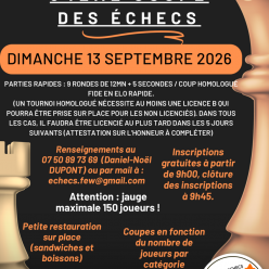 34ème Coupe des Echecs de Fournes en Weppes