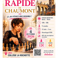 34ème Open rapide de Chaumont