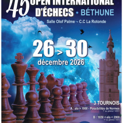 45ème Open International d'Echecs de Béthune